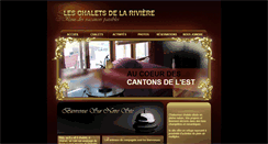 Desktop Screenshot of chaletsdelariviere.com