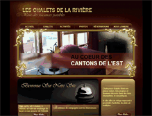 Tablet Screenshot of chaletsdelariviere.com